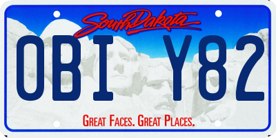SD license plate 0BIY82