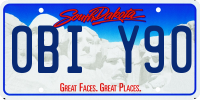 SD license plate 0BIY90