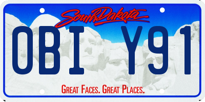 SD license plate 0BIY91