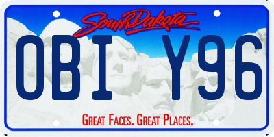 SD license plate 0BIY96
