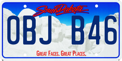 SD license plate 0BJB46