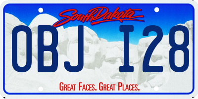 SD license plate 0BJI28