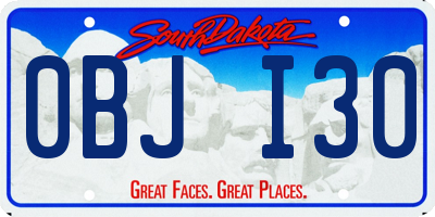 SD license plate 0BJI30