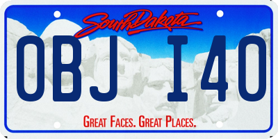 SD license plate 0BJI40