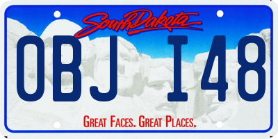 SD license plate 0BJI48