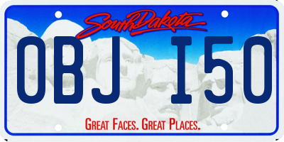 SD license plate 0BJI50