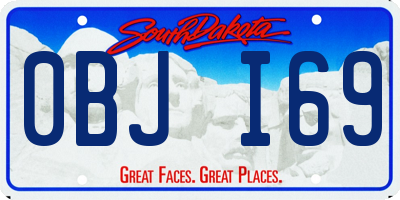 SD license plate 0BJI69