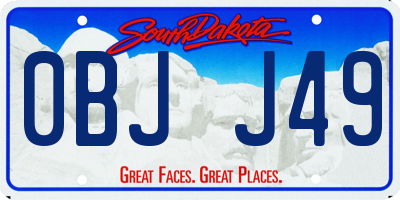 SD license plate 0BJJ49