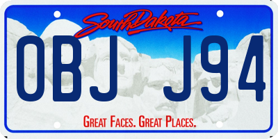 SD license plate 0BJJ94