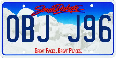 SD license plate 0BJJ96