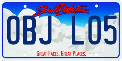 SD license plate 0BJL05