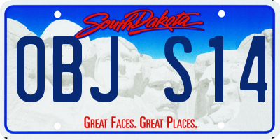 SD license plate 0BJS14