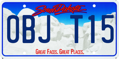 SD license plate 0BJT15