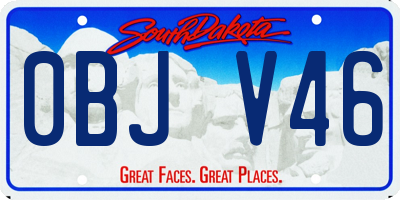 SD license plate 0BJV46