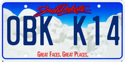 SD license plate 0BKK14