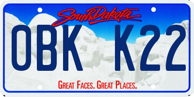 SD license plate 0BKK22