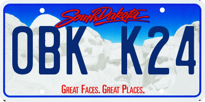 SD license plate 0BKK24
