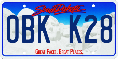 SD license plate 0BKK28