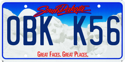 SD license plate 0BKK56