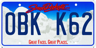 SD license plate 0BKK62