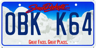 SD license plate 0BKK64