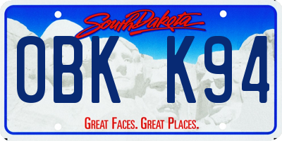 SD license plate 0BKK94