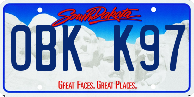SD license plate 0BKK97
