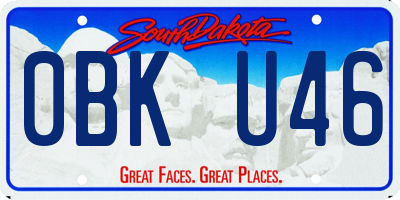 SD license plate 0BKU46