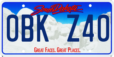 SD license plate 0BKZ40