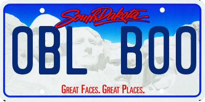 SD license plate 0BLB00