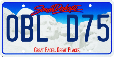 SD license plate 0BLD75