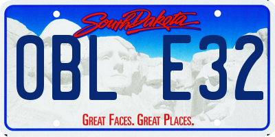 SD license plate 0BLE32