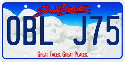 SD license plate 0BLJ75