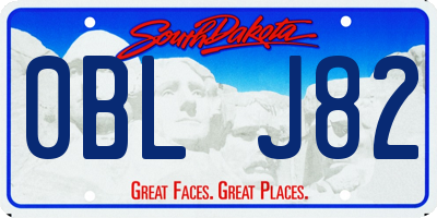 SD license plate 0BLJ82