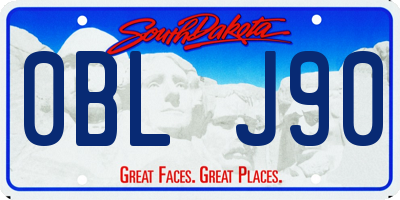 SD license plate 0BLJ90