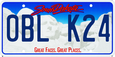 SD license plate 0BLK24