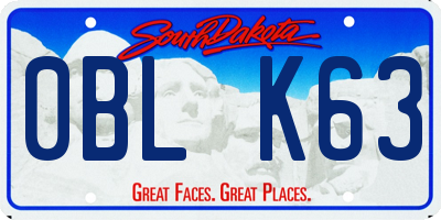 SD license plate 0BLK63