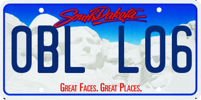 SD license plate 0BLL06