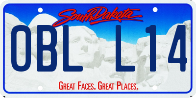 SD license plate 0BLL14