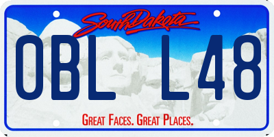 SD license plate 0BLL48