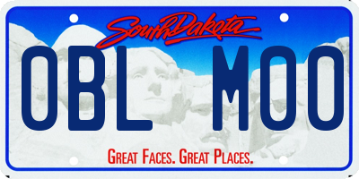 SD license plate 0BLM00