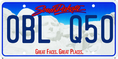 SD license plate 0BLQ50
