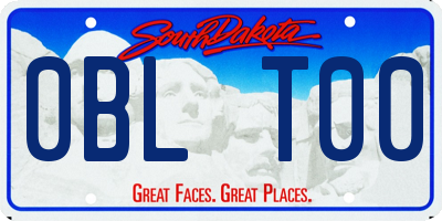 SD license plate 0BLT00