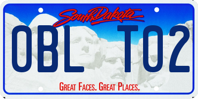 SD license plate 0BLT02