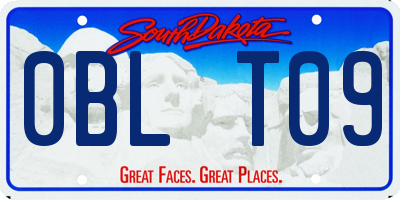 SD license plate 0BLT09