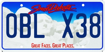 SD license plate 0BLX38