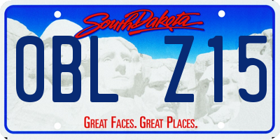 SD license plate 0BLZ15