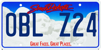 SD license plate 0BLZ24