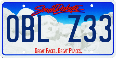 SD license plate 0BLZ33