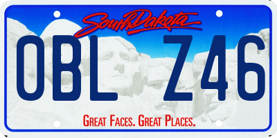 SD license plate 0BLZ46